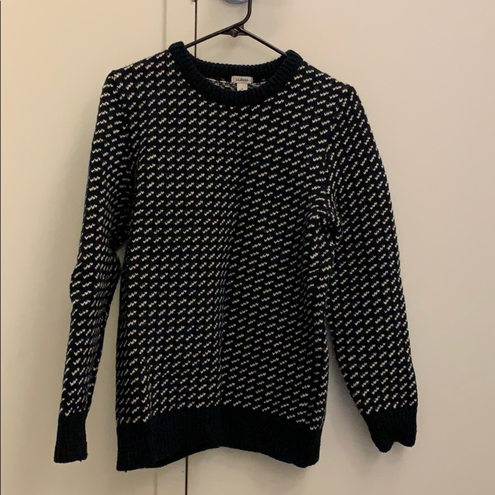 LL Bean Heritage Norwegian Birds Eye sweater